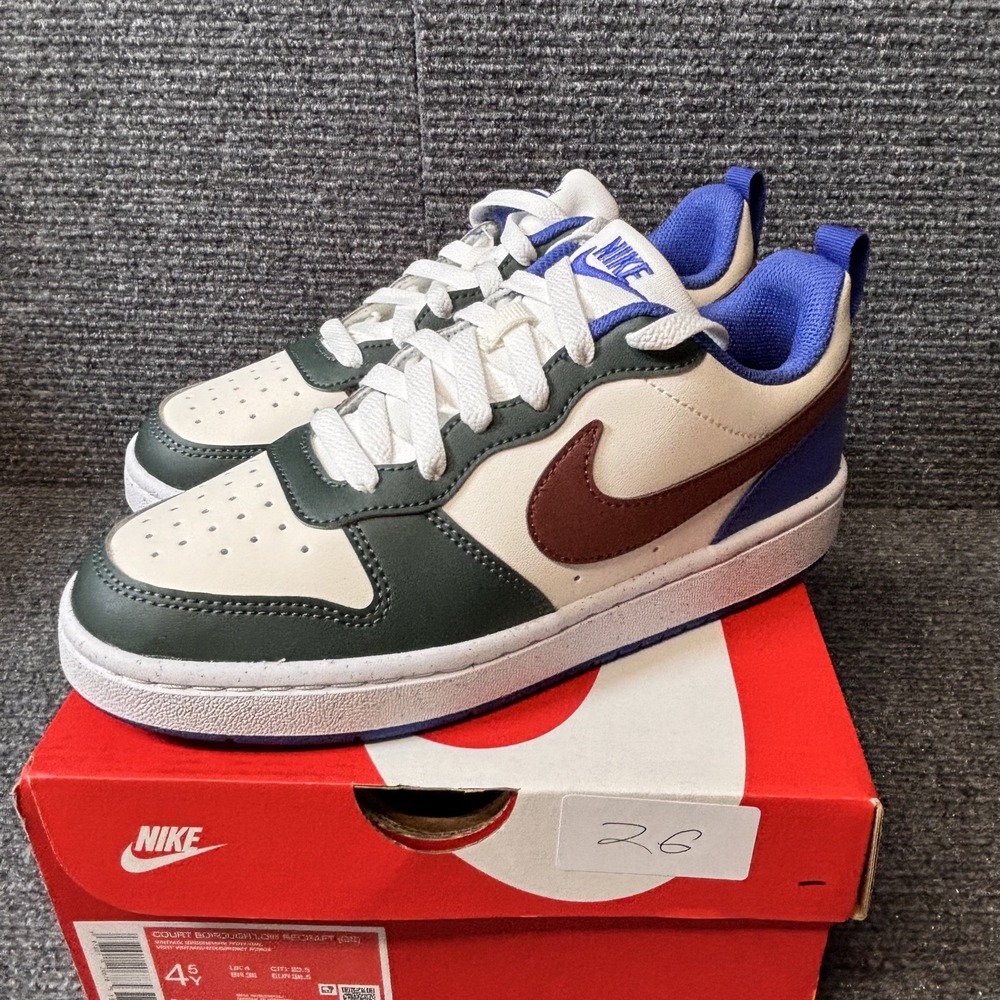 Nike Court Borough Low Recraft GS Vintage Green Sail Blue Kids Youth DV5456-300
